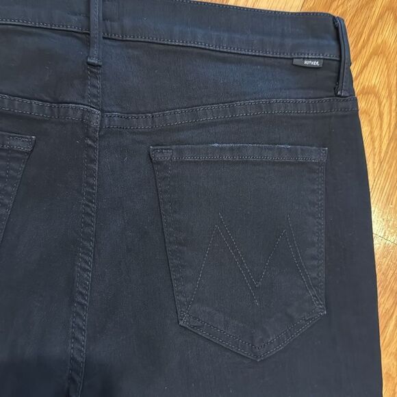 Mother Stunner Zip Ankle Step Fray Not Guilty Women's Black Jeans-31-Excellent - Picture 9 of 16